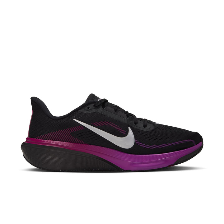 Nike Womens Pegasus 42 -  Black/Metallic Silver/Vivid Purple - Neutral - HO26