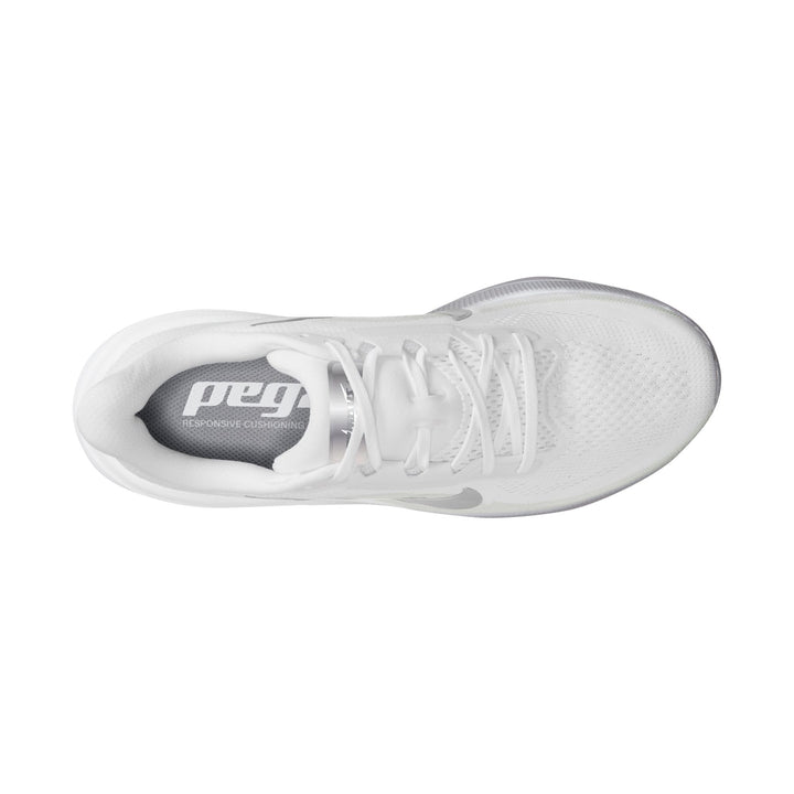 Nike Damen Pegasus 42 – Weiß/Metallic-Silber/Wolfsgrau – Neutral – SU26