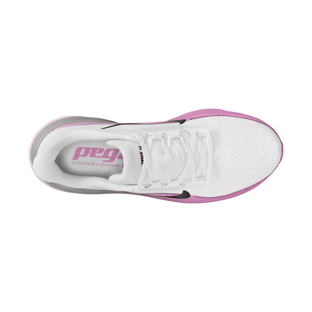 Nike Womens Pegasus 42 - White/Black/Light Magenta/Bleached Lilac - Neutral - HO26
