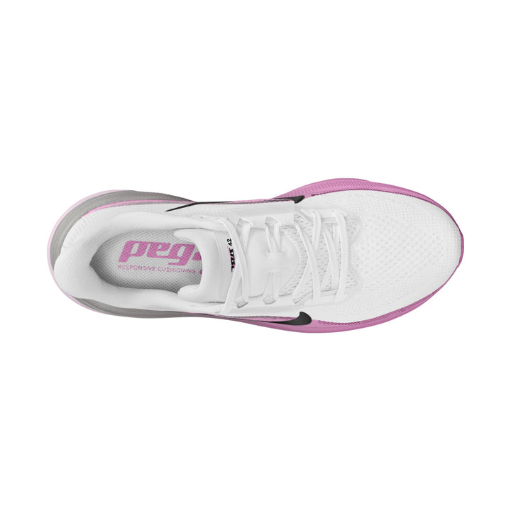 Nike Womens Pegasus 42 - White/Black/Light Magenta/Bleached Lilac - Neutral - HO26