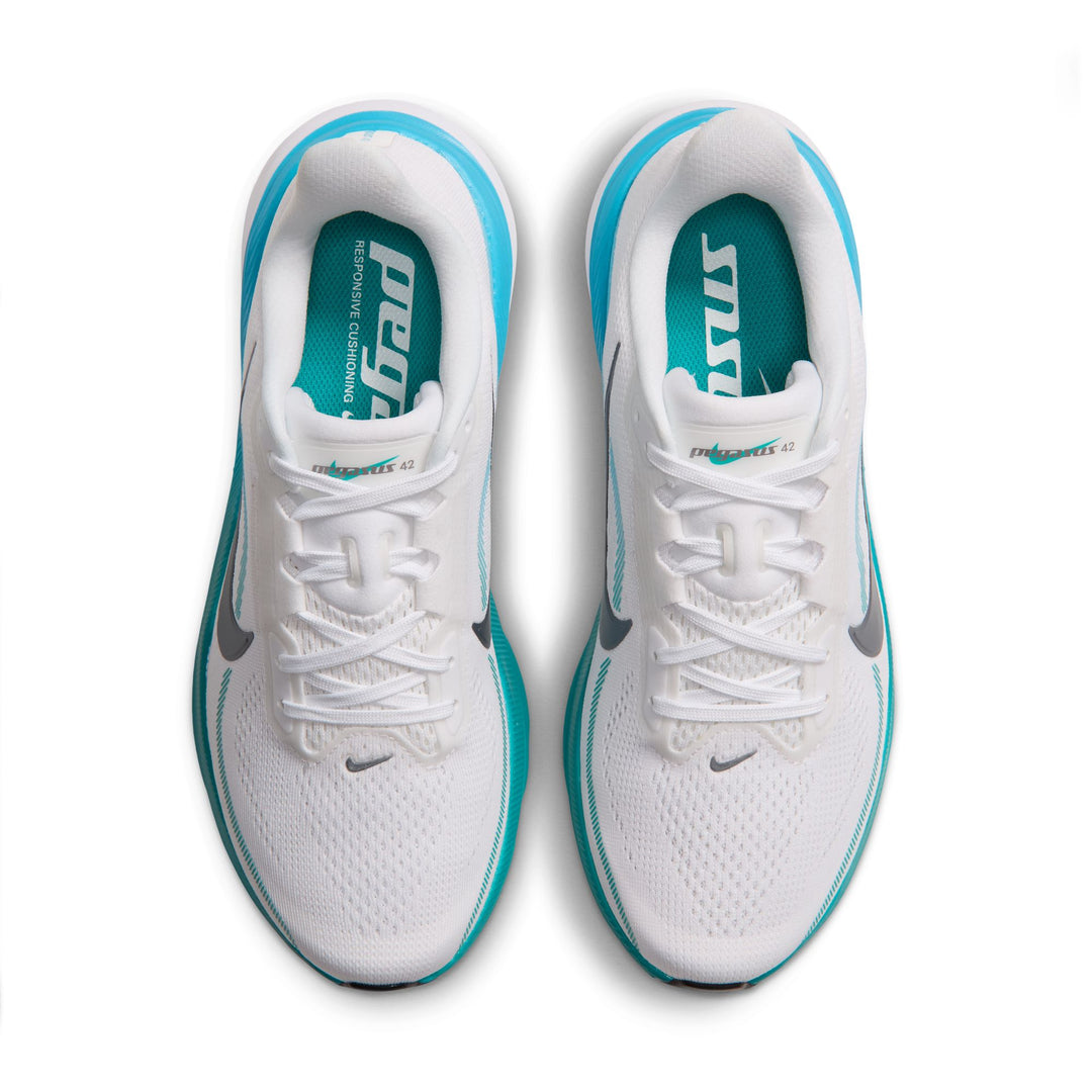 Nike Womens Pegasus 42 -  White/Metallic Cool Grey/Baltic Blue/Energy - Neutral - HO26