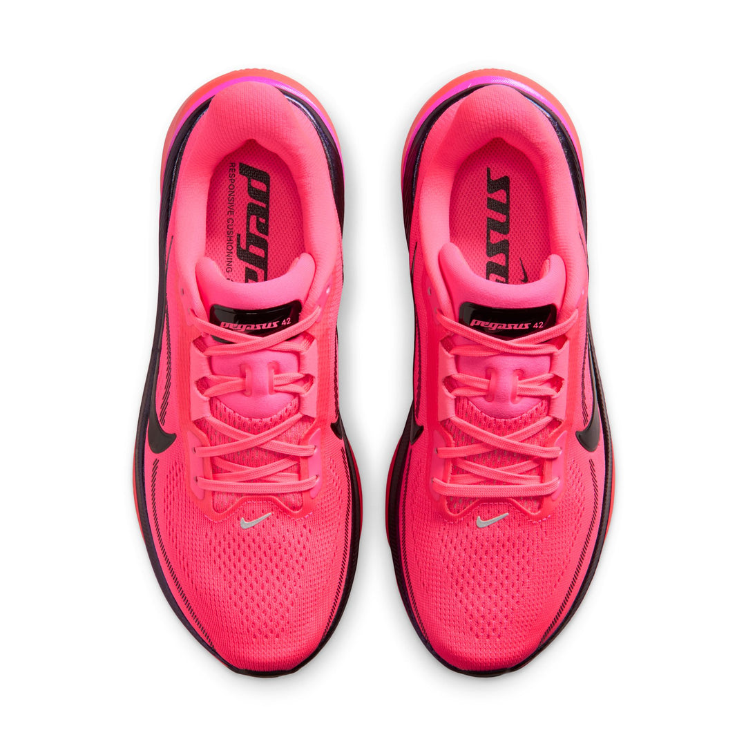 Nike Womens Pegasus 42 -  Hyper Pink/Black/Laser Crimson - Neutral - FA26