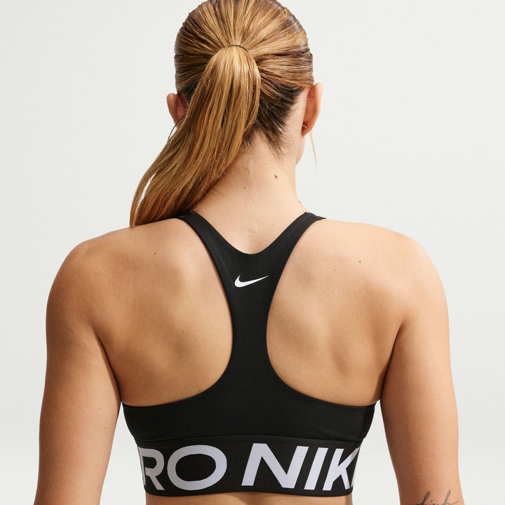 Nike Damen Pro Sculpt gepolsterter Sport-BH mit mittlerem Halt – Schwarz/Weiß/Weiß