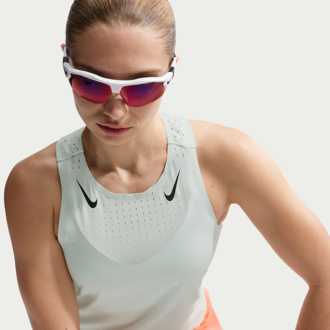 Nike Womens Dri-FIT ADV Aeroswift Singlet - Barely Green/Black - SU26