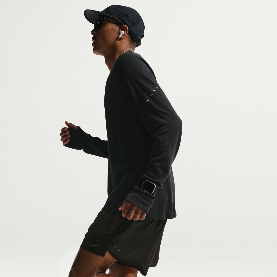 Nike Mens Dri-FIT 5" Brief-Lined Stride Plus Short - Off Noir/Black/Black/Reflective Black - SP26