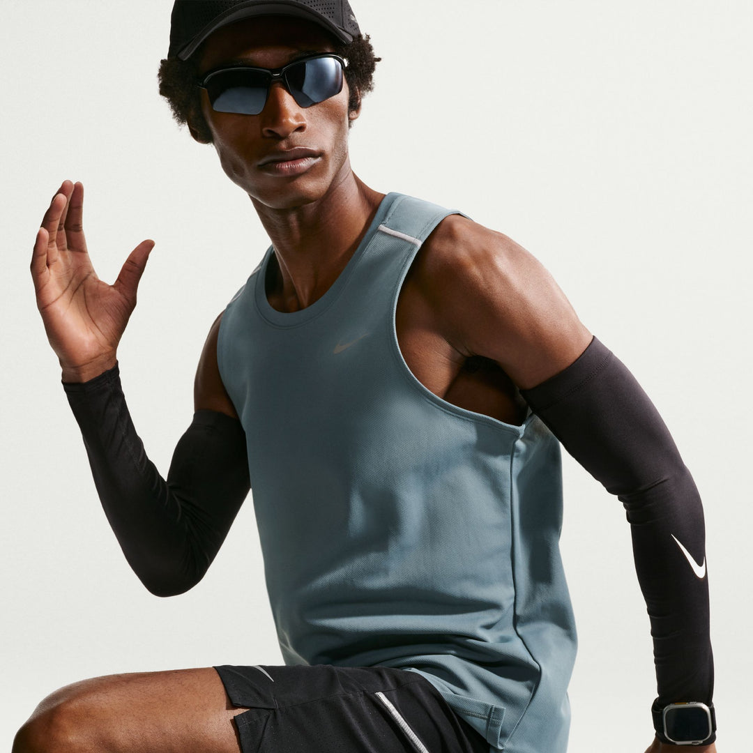Nike Mens Dri-FIT Miler Tank - Mineral Slate/Reflective Silver