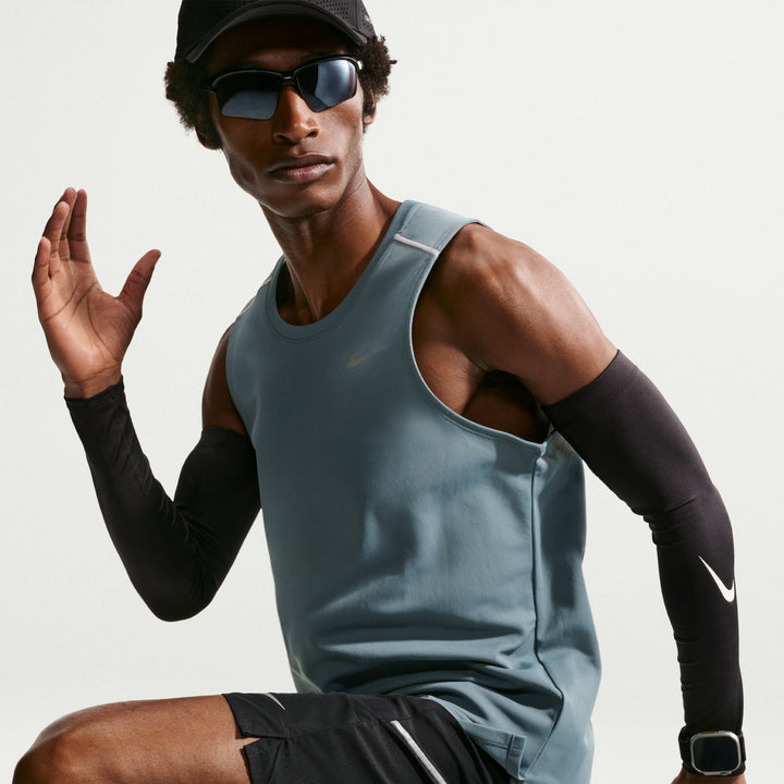 Nike Mens Dri-FIT Miler Tank - Mineral Slate/Reflective Silver