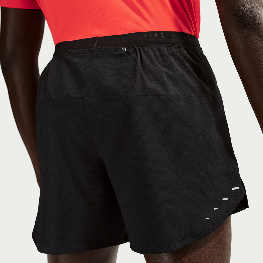 Short Nike Dri-FIT 5" pour hommes - Noir/Argent réfléchissant - HO25
