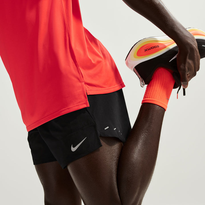 Short Nike Dri-FIT 5" pour hommes - Noir/Argent réfléchissant - HO25