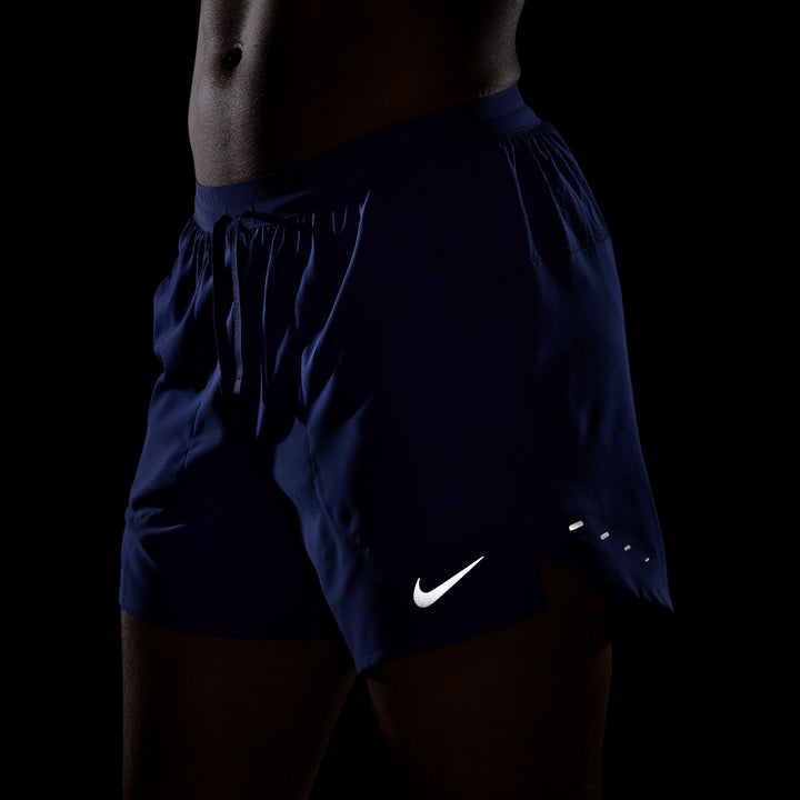 Nike Herren Dri-FIT 5" Brief-Lined Stride Short - Lapis/Reflektierendes Silber
