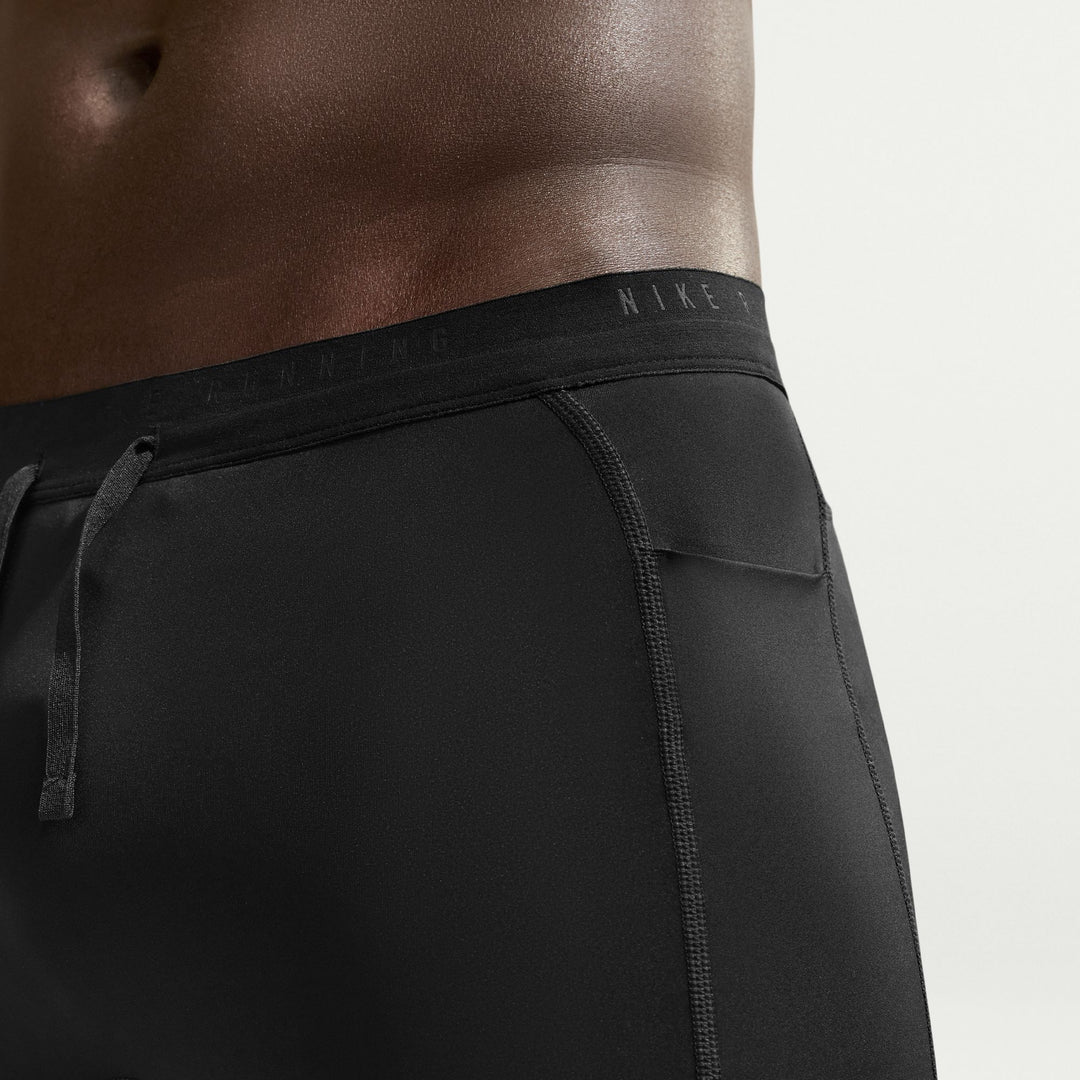 Nike Mens Dri-FIT 1/2 Length Stride Tights - Black/Reflective Silver