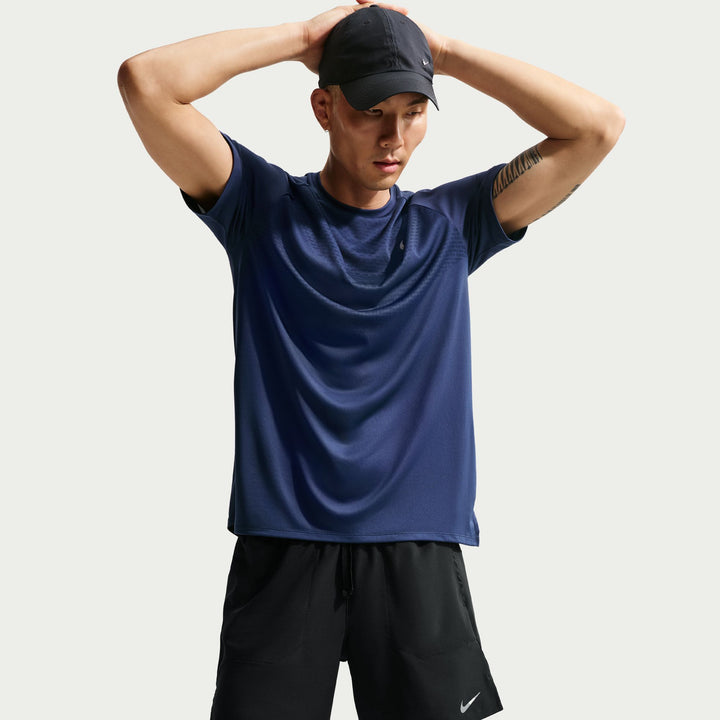 Nike Herren Dri-FIT 7" Brief-Lined Stride Short - Schwarz/Reflektierendes Silber