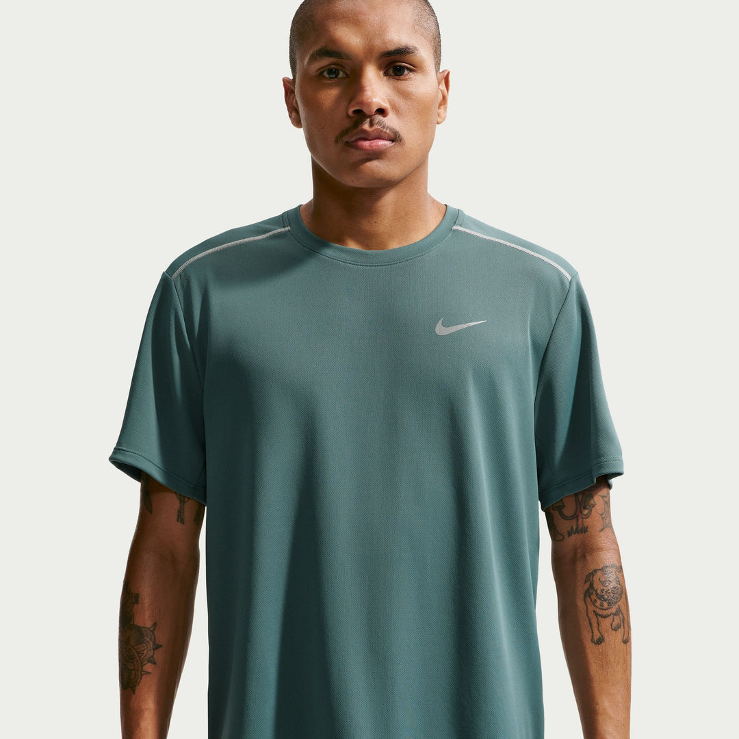 Nike Mens Dri-FIT Miler Tee - Mineral Slate/Reflective Silver - SU26