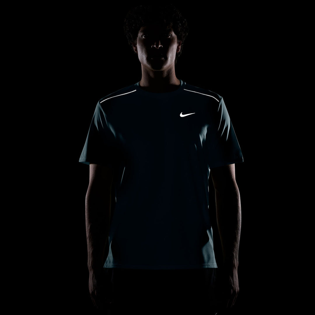 Nike Mens Dri-FIT Miler Tee - Mineral Slate/Reflective Silver - SU26