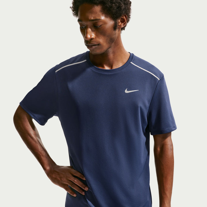 Nike Mens Dri-FIT Miler Tee - Midnight Navy/Reflective Silver - SU26