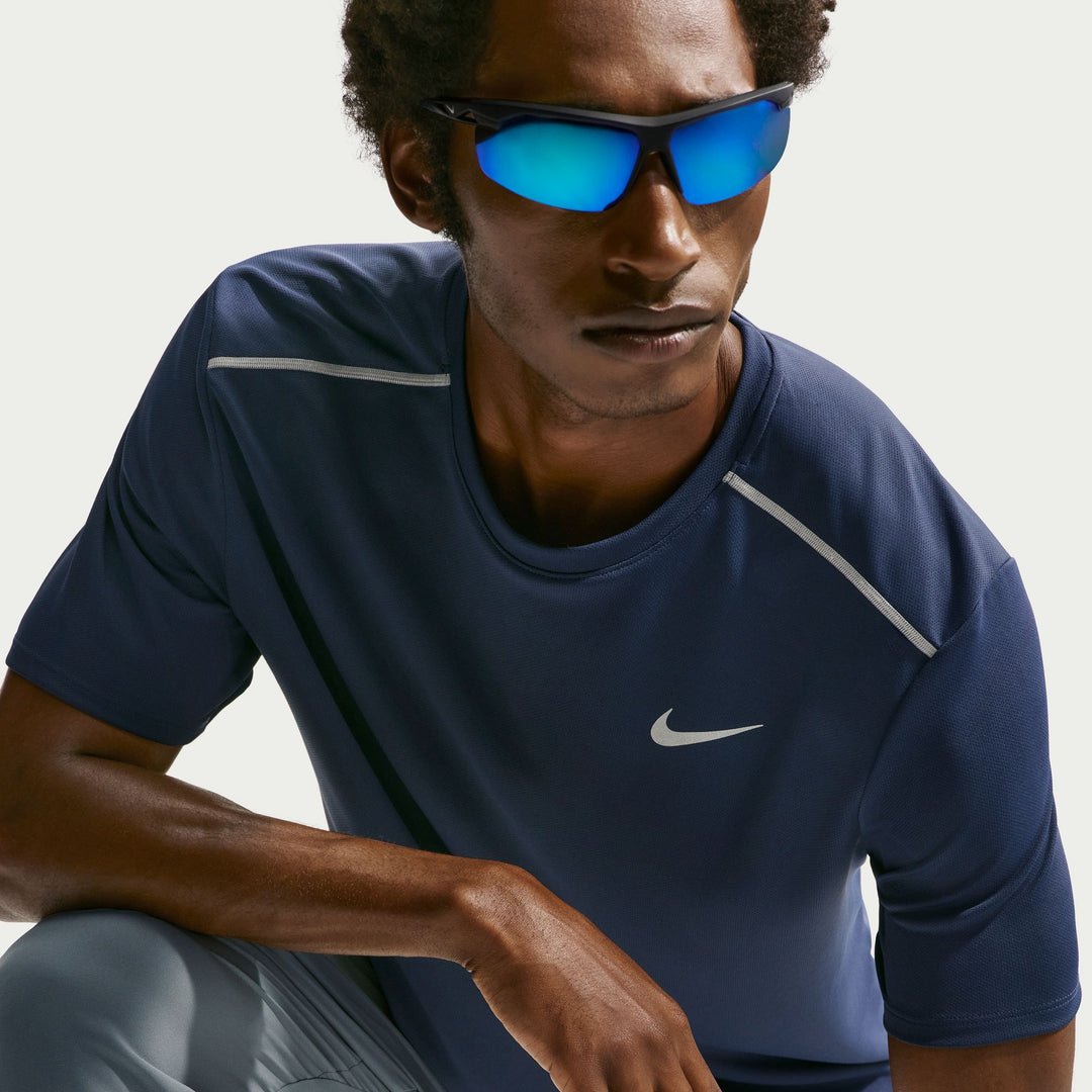 Nike Mens Dri-FIT Miler Tee - Midnight Navy/Reflective Silver - SU26