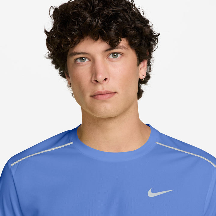 Nike Mens Dri-FIT UV Protection Miler Tee - Royal Pulse/Reflective Silver- SP26