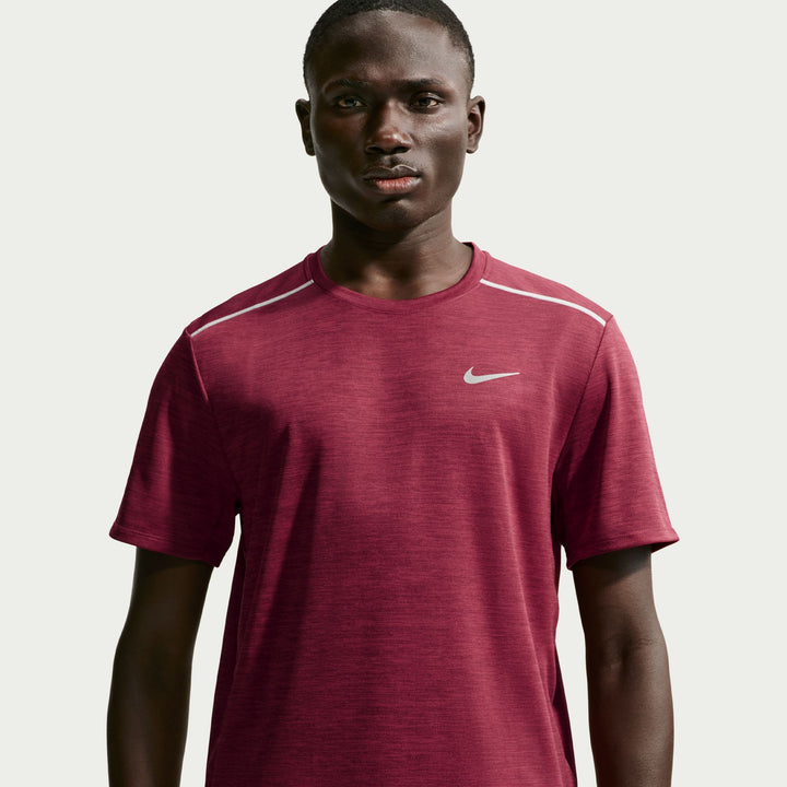 Nike Mens Dri-FIT Miler Tee - Tough Red/Mystic Dates/Reflective Silver - FA26
