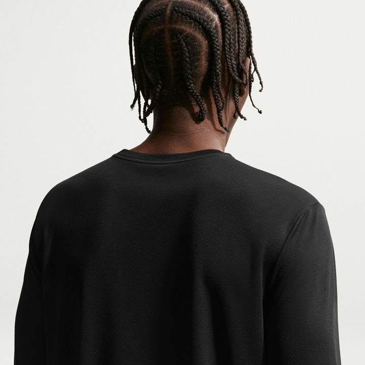 Nike Mens Miler Dri-FIT L/S Running Top - Black/Reflective Silver - SP26