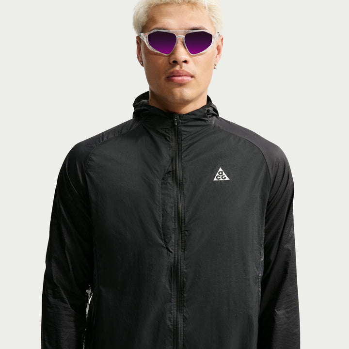 Nike Mens ACG "Aireez" UV Protection Jacket - Black/Black/Summit White - SU26