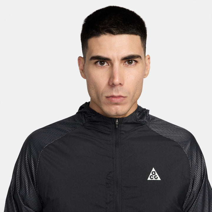 Nike Mens ACG "Aireez" UV Protection Jacket - Black/Black/Summit White - SU26