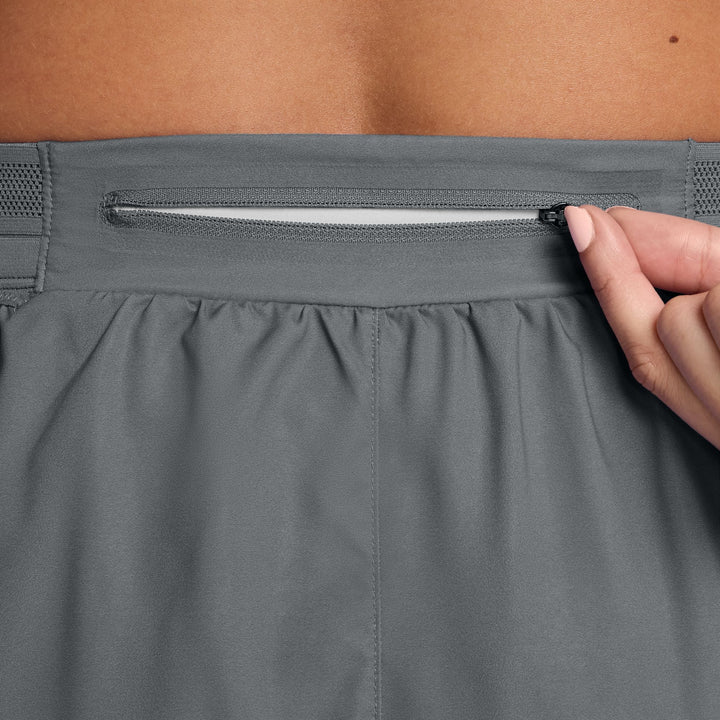 Nike Womens Dri-FIT ADV Brief-Lined 3" AeroSwift Shorts - Iron Grey/White - SU26