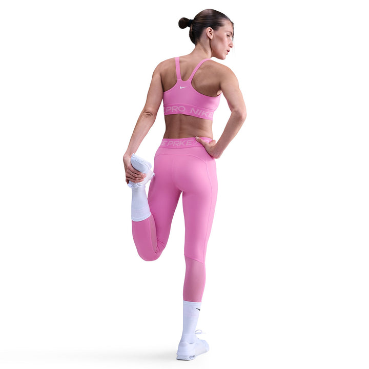 Nike Pro Women's Light-Support Non-Padded Sports Bra - Playful Pink/Pink Foam/White