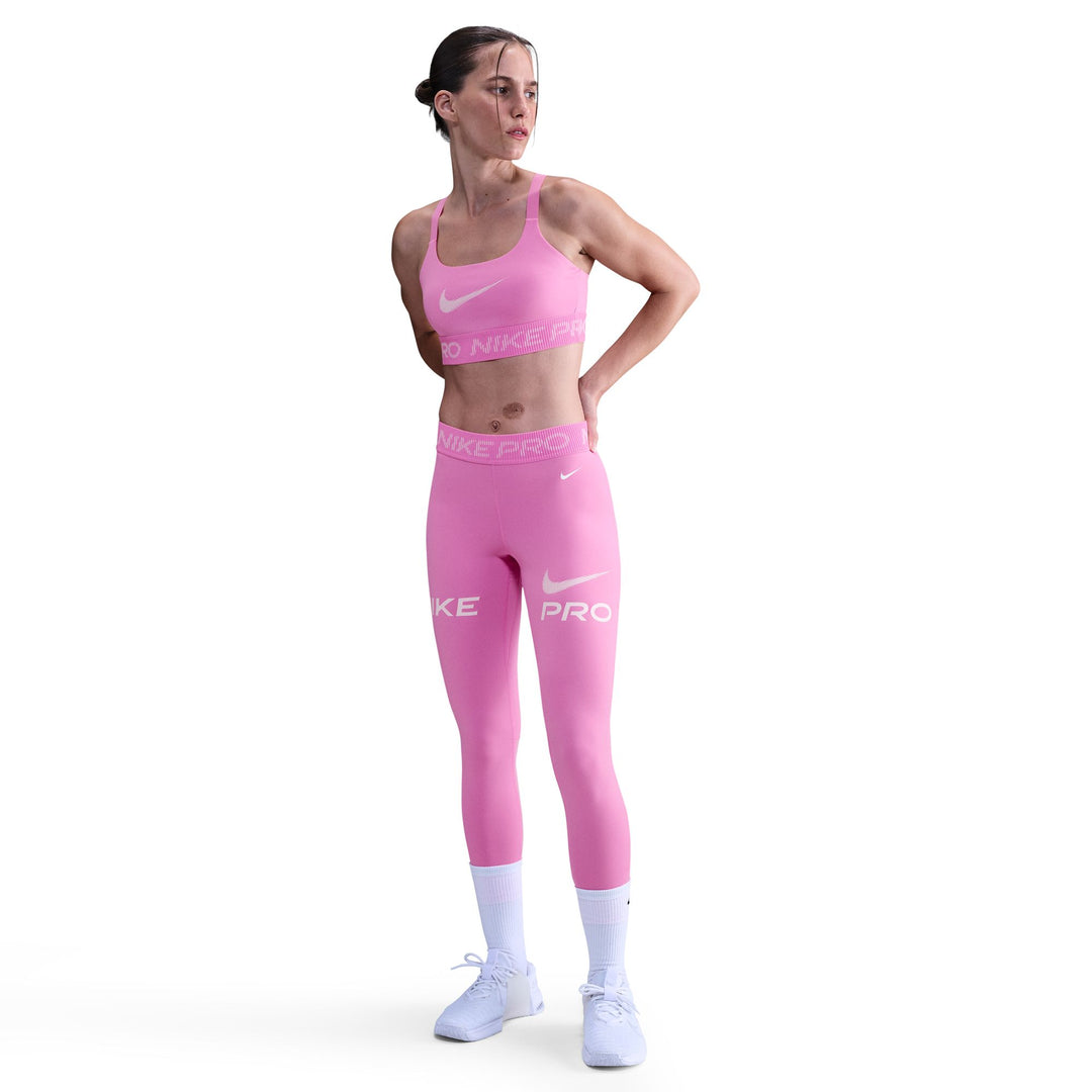 Nike Pro Women's Light-Support Non-Padded Sports Bra - Playful Pink/Pink Foam/White