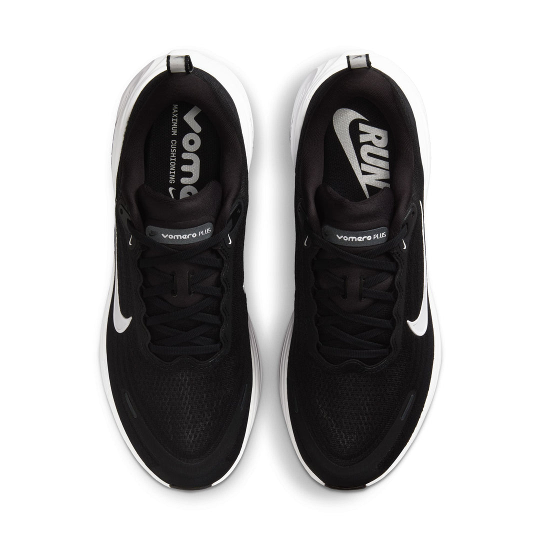 Nike Mens Vomero Plus Wide - 2E Width - Black/White/Cool Grey/Metallic Dark Grey - Neutral - AW25