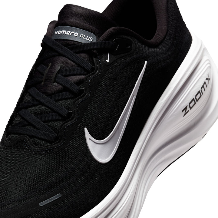 Nike Mens Vomero Plus Wide - 2E Width - Black/White/Cool Grey/Metallic Dark Grey - Neutral - AW25