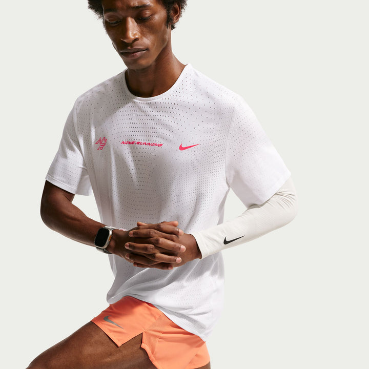 Nike Mens Dri-FIT ADV S/S AeroSwift Running Tee - Summit White - SP26