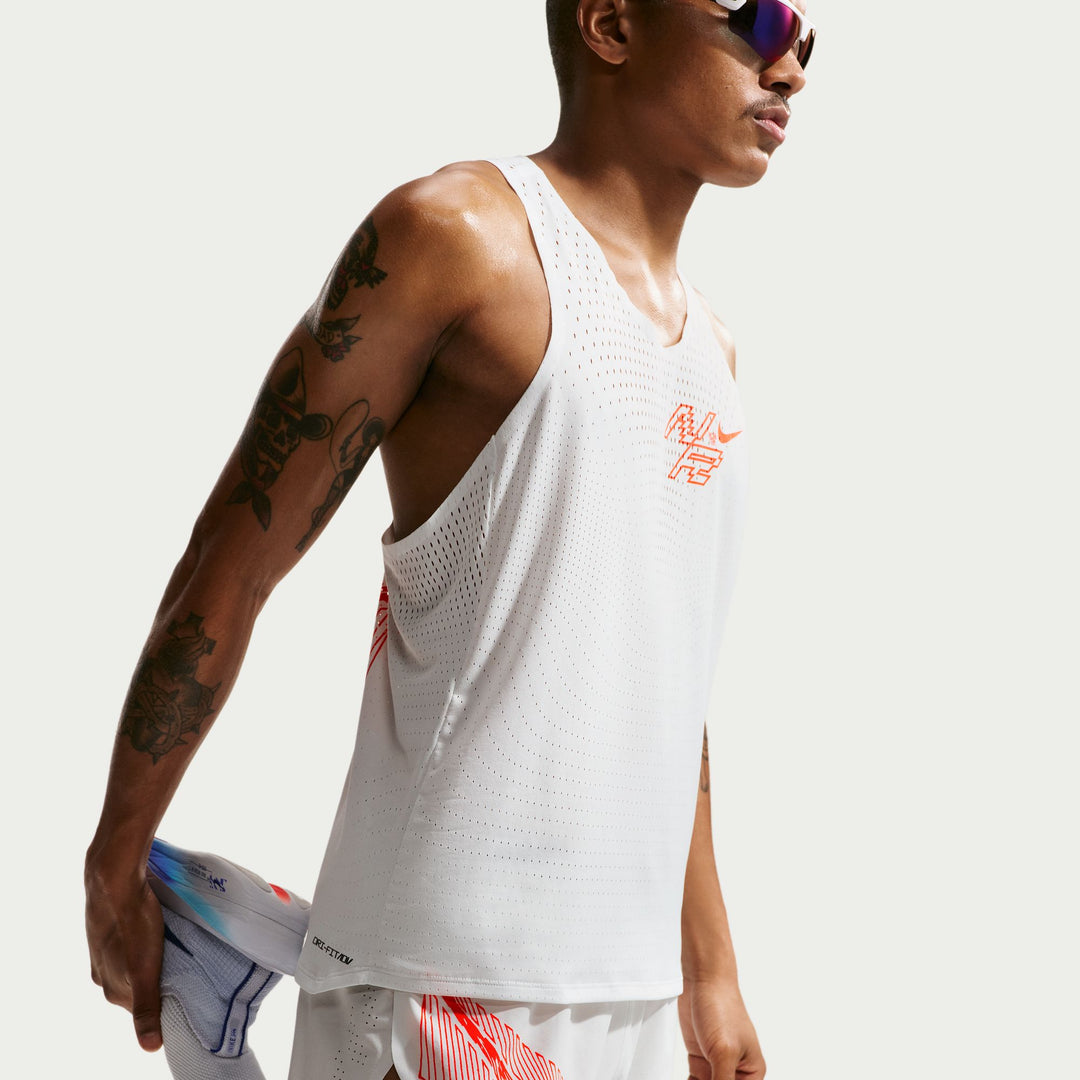Nike Mens Dri-FIT 2" Brief-Lined AeroSwift Short - Summit White