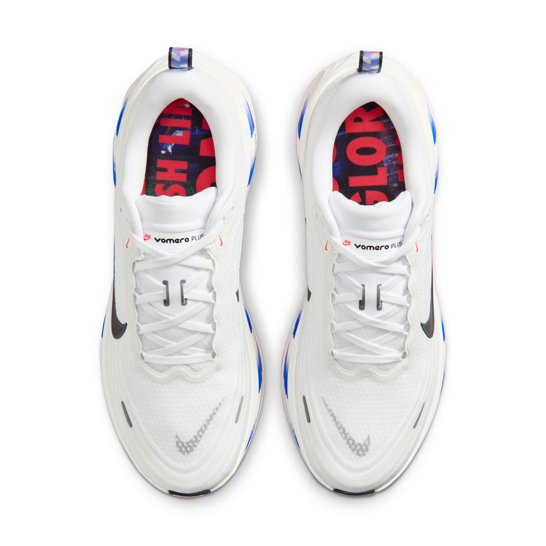 Nike Mens Vomero Plus - White/Black/Racer Blue/Bright Crimson - Neutral - SU26