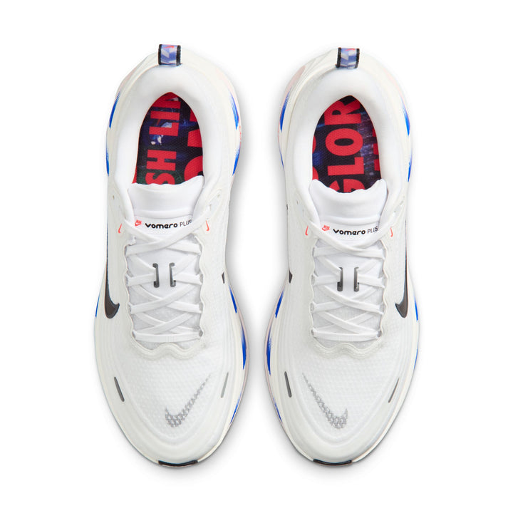 Nike Mens Vomero Plus - White/Black/Racer Blue/Bright Crimson - Neutral - SU26