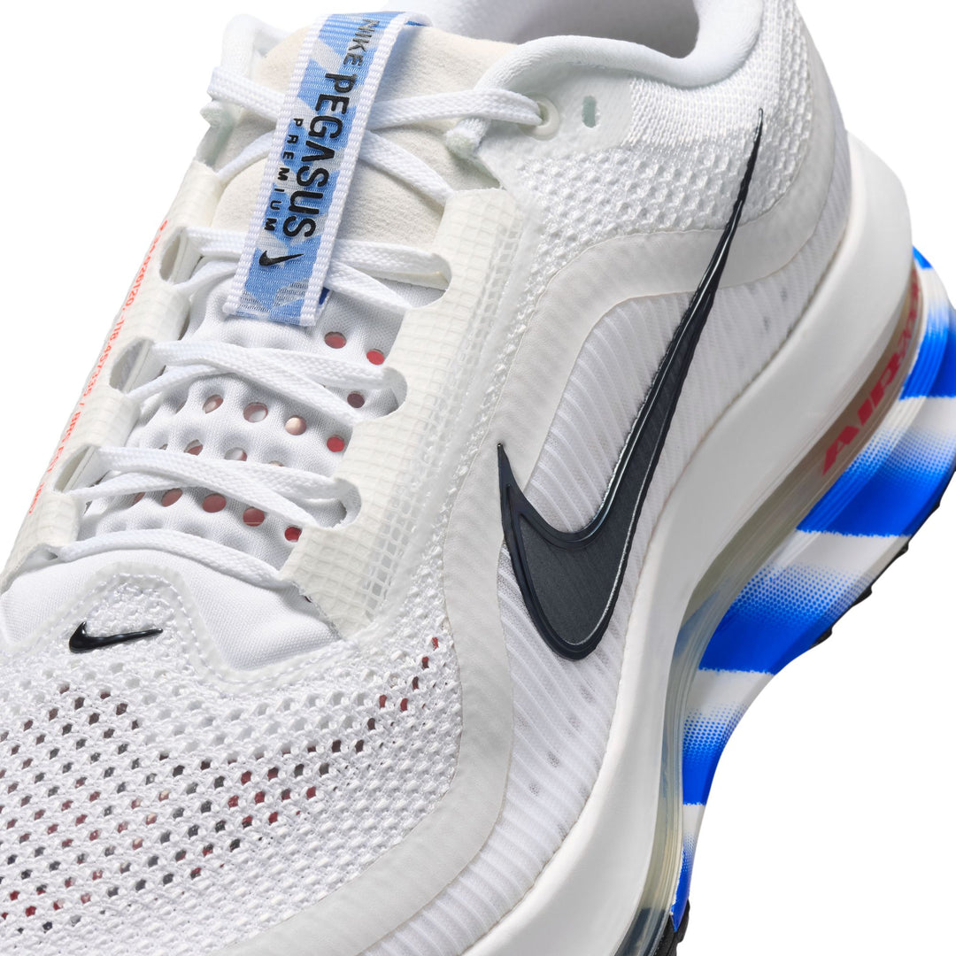 Nike Mens Pegasus Premium - White/Black/Racer Blue - Neutral - SU26