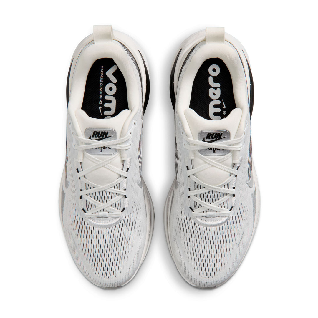Nike Mens Vomero 18 - Summit White/Metallic Silver/Black - Neutral - SU26