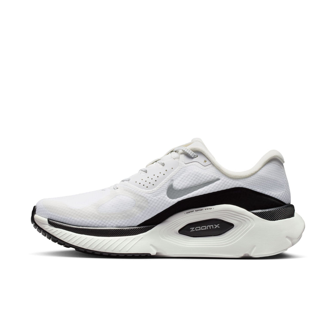 Nike Mens Structure Plus - Summit White/Metallic Silver/Black - Stability - SU26