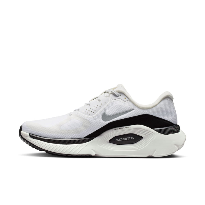 Nike Mens Structure Plus - Summit White/Metallic Silver/Black - Stability - SU26