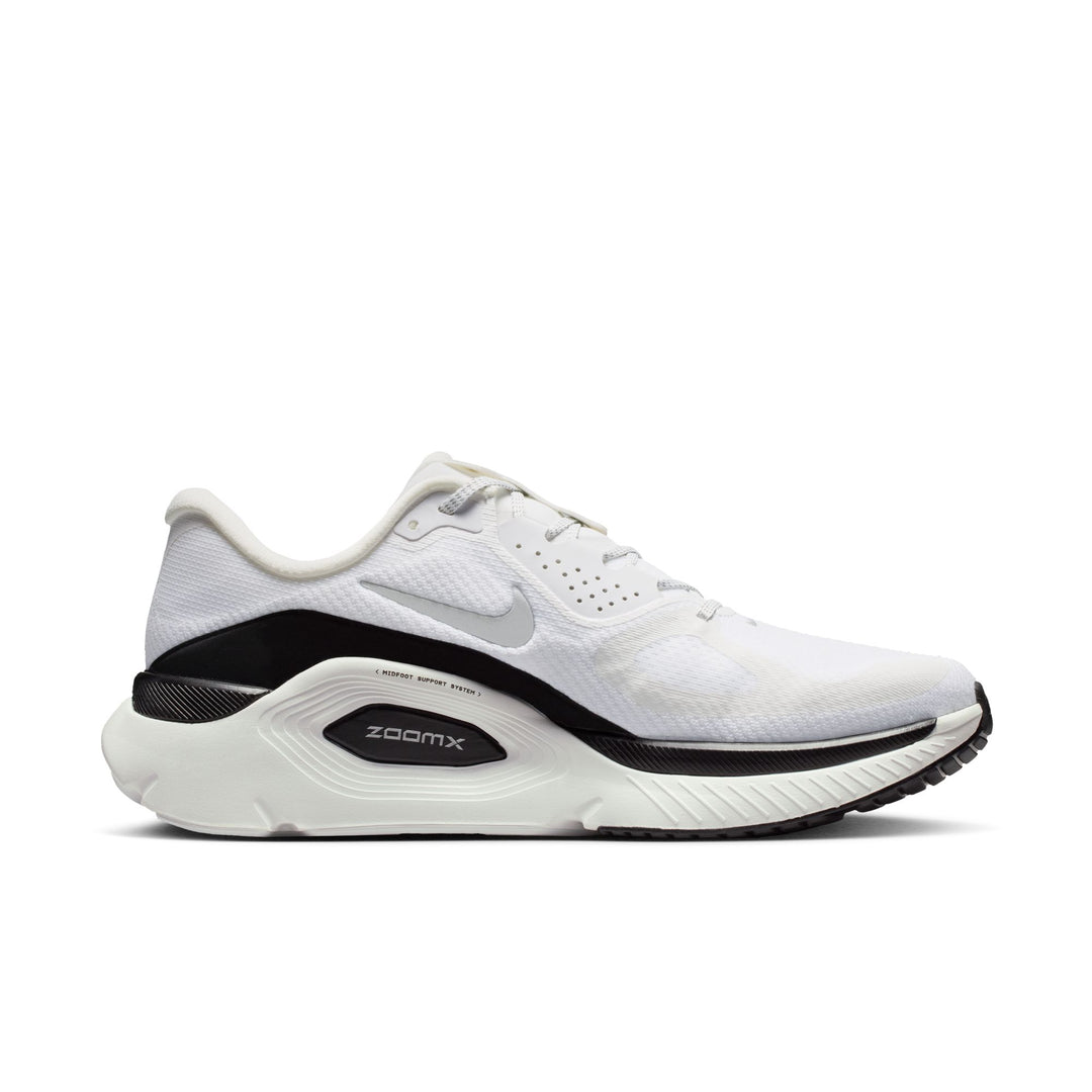 Nike Mens Structure Plus - Summit White/Metallic Silver/Black - Stability - SU26