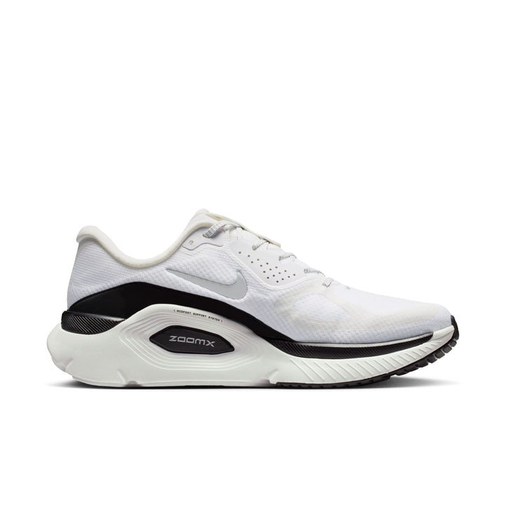 Nike Mens Structure Plus - Summit White/Metallic Silver/Black - Stability - SU26