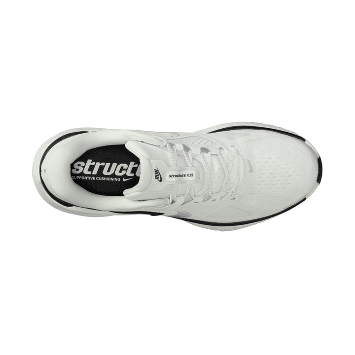 Nike Mens Structure Plus - Summit White/Metallic Silver/Black - Stability - SU26