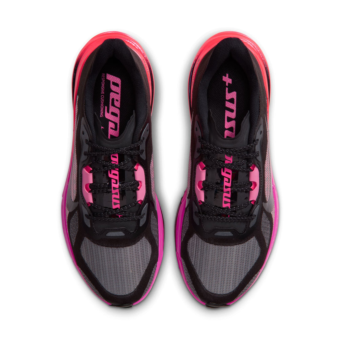 Nike Womens Pegasus Plus 2 - Black/Black/Hyper Pink/Laser Crimson - Neutral - HO26