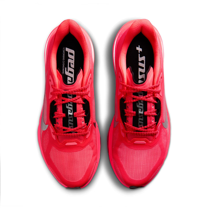 Nike Womens Pegasus Plus 2 - Flash Crimson/Metallic Silver/Black - Neutral - FA26