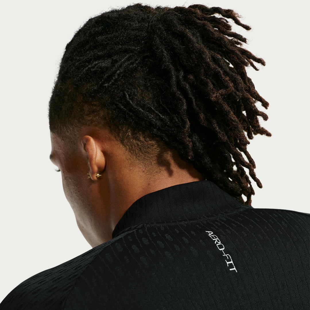 Nike Mens Stride Aero-FIT 1/2 Zip Mid Layer - Black/Reflective Silver