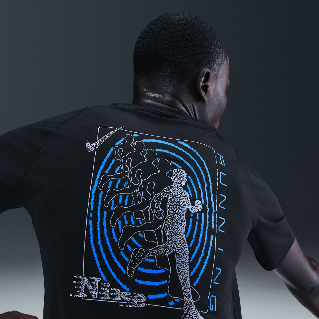 Nike Mens Stride Energy SS Tee - Black - FA25