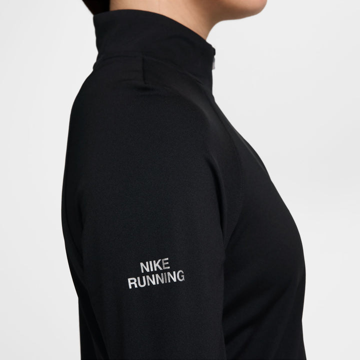 Nike Womens Tempo Flash Dri-FIT 1/2 Zip Running Top - Black/Reflective Silver