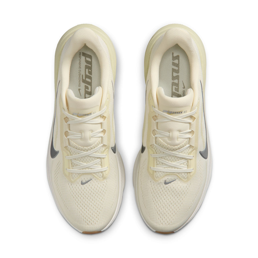 Nike Mens Pegasus 42 - Coconut Milk/Metallic Silver/Light Khaki - Neutral - FA26