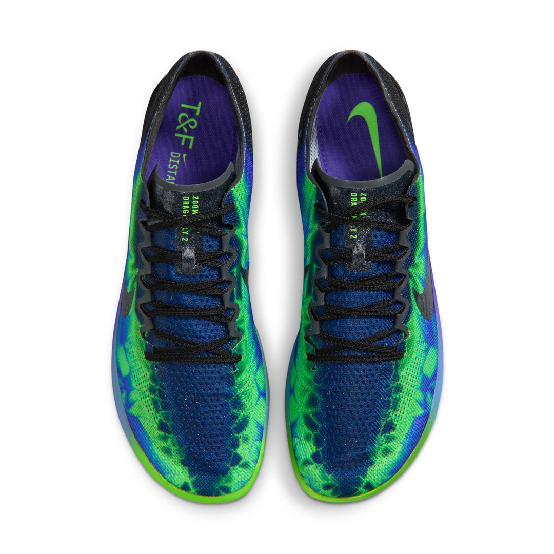 Nike ZoomX Dragonfly 2 Spikes GLAM – Fierce Purple/Schwarz/Electric Green – SP26
