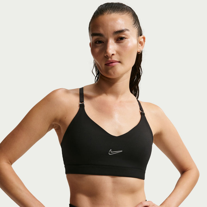 Nike Womens Indy Light-Support Padded Adjustable Sports Bra - Black - SP26
