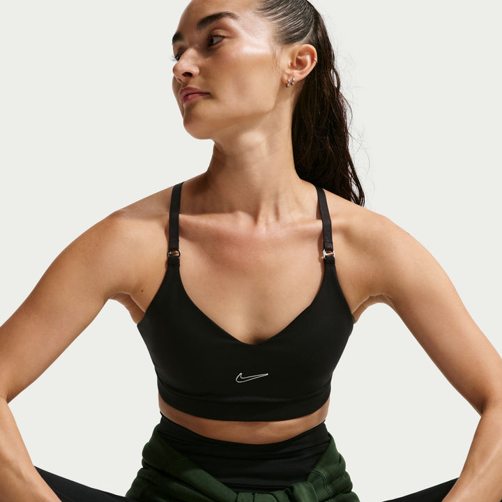 Nike Womens Indy Light-Support Padded Adjustable Sports Bra - Black - SP26